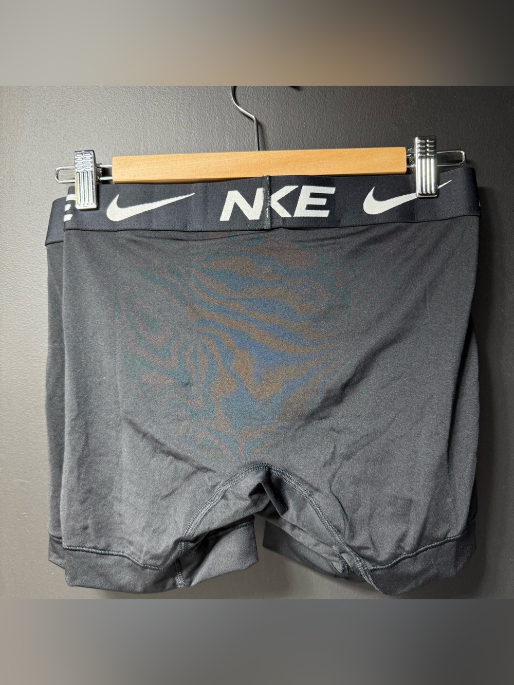 New Men's NIKE  Logo Dri Fit  Polyester Blend Boxer Brief S - Picture 3 of 3